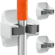 3 Pack Broom Holder Wall Mount Mop Grippers No Drilling Self Adhesive Anti-Sl...