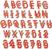 Embroidered Patches, Wanfoou 72Pcs Letter Patches,Iron On Letters and Numbers Patches,Numbers 0-9 Applique for Clothes,Embroidered Patch A-Z,Sew on Patches Applique for Clothes Shoes Hats Bag