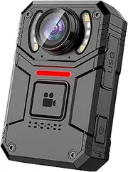 4K Body Camera with Audio and Video, 160° Wide Angle, 2" IPS Screen, Ultra-Slim Bodycam Camera with Sound and Night Vision, Type C, External Storage, Personal Body Worn Camera (128G)