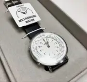 Seiko Metronome Watch SMW006A Men's Silver Analog Used