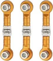 uxcell 3 Pcs Steering Servo Turnbuckle Rod RC Aluminum Alloy Linkages for HSP 1/10 94123 On-Road RC Car (Gold Tone, 32mm)