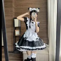 在飛比找蝦皮購物優惠-O5JX 新款經典短袖女僕可愛日系女僕cosplay女裝女傭