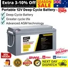 Giantz 200Ah Deep Cycle Battery 12V AGM Marine Sealed Power Portable Box Solar C