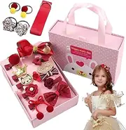 Girls Hair Accessories - Princess Hair Accessories for Toddler Girls,Set of 18 Stylish Hairpin, Assorted Set for Party School Ballet