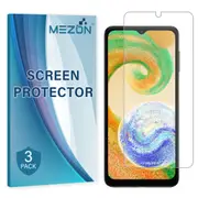 [Pack of 3] Samsung Galaxy A04s Premium Clear Edge-to-Edge Full Coverage Hydrogel Screen Protector Film by MEZON (Galaxy A04s, Hydrogel)