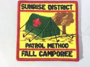 Suffolk County Council Sunrise Fall Camporee pocket patch