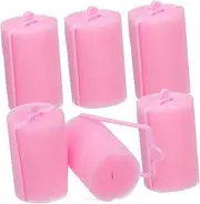 VICASKY 6pcs Sponge Air Bangs Hair Curlers Sleeping Hair Rollers Hair Roller for Bangs Hairdressing Rollers Sponge Curlers Hair Styling Hair Curler Hair Curling Tools Bangs Roller Pink