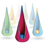 OUTREE Kids Pod Swing Seat 100% Cotton Child Hammock Chair for Indoor and Outdoor use rose