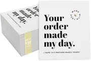 100 Pcs Thank You Cards Small Business, Thank You for Your Order Cards, Customer Appreciation Cards for Shop Online, Thank You for Supporting My Small Business Cards (100 Pcs)