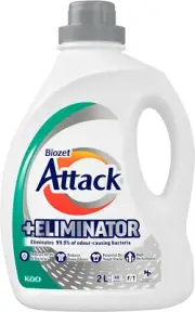 Biozet Attack plus Eliminator Laundry Liquid Detergent, 2 Liters