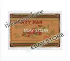 WIND UP KRAZY KAR toy childhood memory metal tin sign home decor ideas