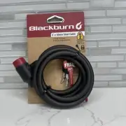 NWT Blackburn Keyed Cable Bike Lock 5' x 10mm Two Keys Steele Core