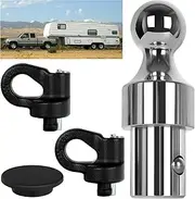 60692 Puck System Gooseneck Hitch Ball Kit, Compatible with 2013-2024 Ford F250 F350 F450, 2016-2024 GMC Sierra & Nissan Titan XD, Chevrolet Silverado, 30000lbs GTW/ 7500lbs VTW, with 2-5/16 in Ball