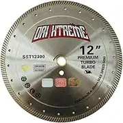 ORIXTREME 12Inch Diamond Saw Blade,Turbo Rim General Purpose Blade Dry/Wet Cutting Concrete,Reinforced Concrete, Masonry, Brick, Block,Stone 1"-20mm Arbor