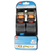 HILKA 2 PIECE RATCHET TIE DOWN SET 25mmX4.5M