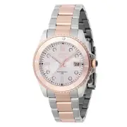 Invicta Women's 46690 Pro Diver Quartz 3 Hand Silver Dial Watch