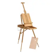 Jasart Bamboo Sketch Box Easel Painting Canvas Display Stand Holder Natural