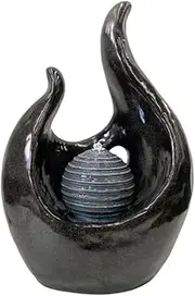 Solar Flaming Ball Water Feature Water Fountain