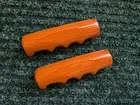 SCHWINN BICYCLE KOOL ORANGE KRATE HAND GRIPS-SLIM LINE STINGRAY - NOS