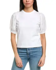 FRAME Denim The Lace Sleeve Shirt