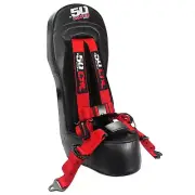 RZR Bump Seat & Red Harness w/Auto Buckle Polaris XP 1000 Turbo S 900/1000