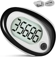 KOMBIUDA Ccurate Step Counting Pedometer Wearable 3D Walking Counter Clip on Step Counter for Outdoor Activities Easy to Use