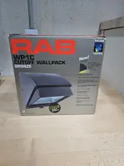RAB WP1C Cutoff Wallpack Bronze Factory Sealed Box Friendly Lighting 120V