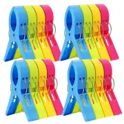 16 Pack Beach Chair Towel Clips-Cruise Essentials, Pool Chair Clips Large Han...
