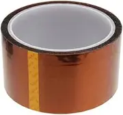 Frcolor Tape High Temperature Heat Resistant Polyimide Tape 50mm*33m (Tawny)