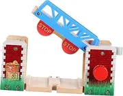 Enhance Playtime Wooden Train Crossing Bridge Train Track Accessory for Boys and Girls
