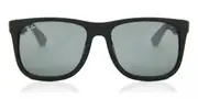 Ray-Ban RB4165F Justin Asian Fit 622/6G Men's Sunglasses Black Size 58