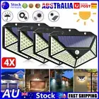 4/8x 100 LED Solar Power Motion Sensor Light Outdoor Security Garden Waterproof