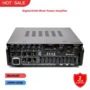 AV-999BT 200W+200W Bluetooth Digital ECHO Mixer Power Amplifier Amp for Home
