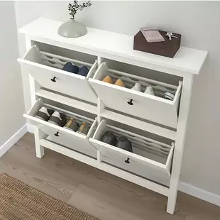 IKEA HEMNES 四層鞋櫃 白色