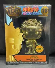 Funko Pop! Pin Naruto Shippuden #18 Naruto (Six Path) Gold Limited Chase NEW