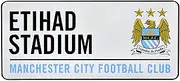 Manchester City FC Official Football Crest Street Sign (UK Size: One Size) (White/Blue)