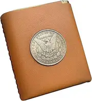 [Lorxilar] Cigarette Case/Box Leather Holds Up to 20 Cigarettes, Metal Cigarettes Box, Father Day Gift,One Size,Eagle