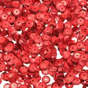 Loose Sequins 4200Pcs Cup Embroidery Sequins for Crafts Sewing,Red