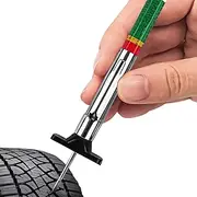 Krujecnt Tire Tread Thickness Gauge, Color Coded Tyre Tread Depth Gauge Measure Tool, Home and Car Repair Shop Auto Supplies, Precision Measurement Tool for Car, Trucks, Caravan, Motorcycles