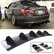 32" For Honda Accord Coupe Carbon Rear Bumper Diffuser Shark Fin Splitter Chin (for: Honda Civic)