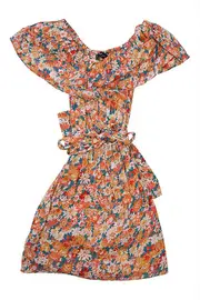 Tangerine Dream Ruffle Dress--LOS-JNR0289