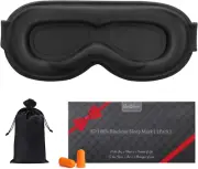 Sleep Mask 100% Blackout Zero Eye Pressure 3D Eye Mask for Side Sleepers Ultra S