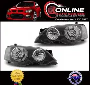 Headlight PAIR Black fit Ford Falcon BA BF BF2 XR6 XR8 FPV GT 2002-08 head light (for: Ford)