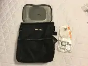 HOTOR Car Trash Can with Lid and Storage Pockets, Black Bin New