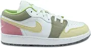 [Nike] Jordan Girl's Air Jordan 1 Low SE (Big Kid) White/Vivid Green/White 4.5 Big Kid M