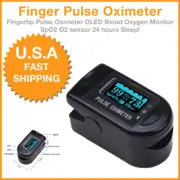 Punta del dedo Oxímetro Monitor Portatil de pulso oxígeno en sangre OLED Sensor
