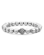 Lagos Sterling Silver Signature Caviar Lattice Ball Bracelet