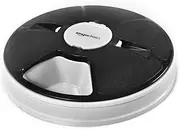 Amazon Basics - Automatic Electronic Timed Pet Feeder, 6 Portions, Black, 30 x 30 x 6 centimeters