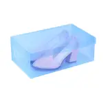 藍色透明收納鞋盒 折疊鞋盒