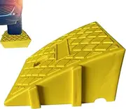 Sidewalk Edge Ramps - Heavy Duty PVC Alley Ramps, Heavy Duty Wheelchair Threshold Ramps | High Load Capacity Non-Slip Threshold Ramp for Trucks